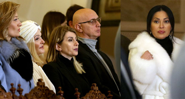 Цеца уз куму Вики и Милоја: Познати на поноћној литургији дочекали Божић у Храму Светог Саве (ФОТО)